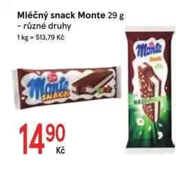 Žabka Mléčný snack monte nabídka