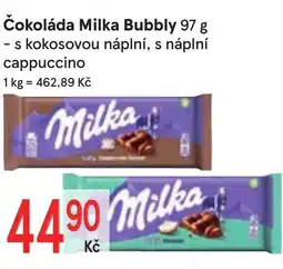 Žabka Čokoláda milka bubbly nabídka