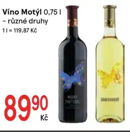 Žabka Víno motýl nabídka