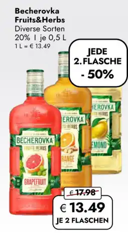 TRAVEL FREE Becherovka fruits&herbs nabídka