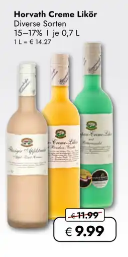 TRAVEL FREE Horvath creme likör nabídka
