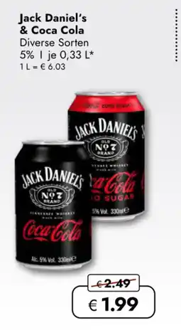 TRAVEL FREE JACK DANIEL'S & Coca cola nabídka