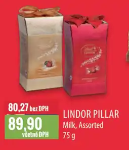 Ratio LINDOR PILLAR Milk, Assorted nabídka