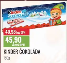Ratio Kinder čokoláda nabídka