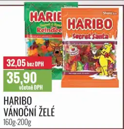 Ratio Haribo vánoční želé nabídka