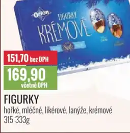 Ratio Orion Figurky hořké, mléčné, likérové, lanýže, krémové nabídka