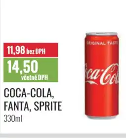 Ratio COCA-COLA, FANTA, SPRITE nabídka