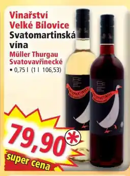 Norma Vinařství Velké Bílovice Svatomartinská vína nabídka