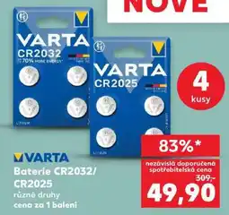 Kaufland Varta Baterie CR2032/CR2025 nabídka