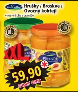 Norma Hrušky / Broskve / Ovocný koktejl nabídka