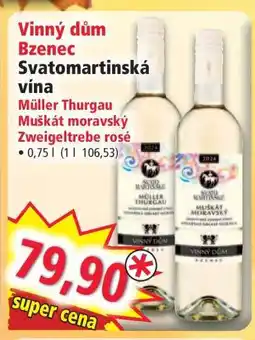 Norma Vinný dům Bzenec Svatomartinská vína nabídka