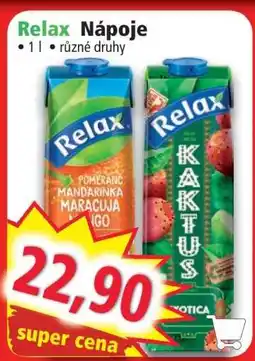 Norma Relax Nápoje nabídka