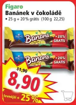 Norma Figaro banánek v čokoládě nabídka