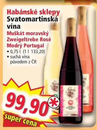 Norma Habánské sklepy Svatomartinská vína nabídka