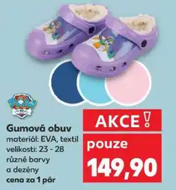 Kaufland GUMOVÁ OBUV nabídka