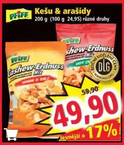 Norma Kešu & arašídy nabídka