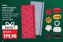 Kaufland Sada balicích papírů, stuh a mašlí nabídka