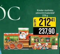 Jip Kinder Mašinka Adventní kalendář nabídka
