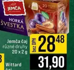 Jip Jemča čaj různé druhy nabídka