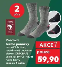 Kaufland Pracovní termo ponožky nabídka
