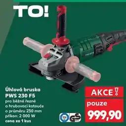 Kaufland Úhlová bruska PWS 230 F5 nabídka