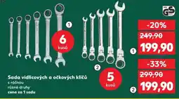 Kaufland Sada vidlicových a očkových klíčů (6 kusů) nabídka