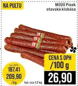 Jip MÚÚÚ Písek otavská klobása nabídka