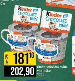 Jip Kinder mini čokoláda v hrníčku nabídka