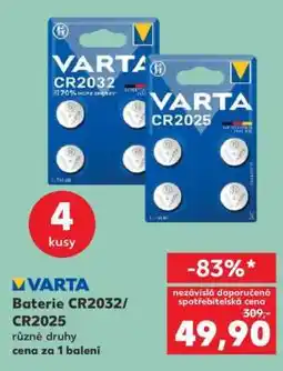 Kaufland Baterie CR2032/CR2025 nabídka