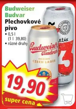 Norma Budweiser Budvar Plechovkové pivo nabídka