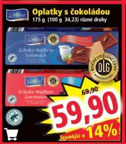 Norma Oplatky s čokoládou nabídka