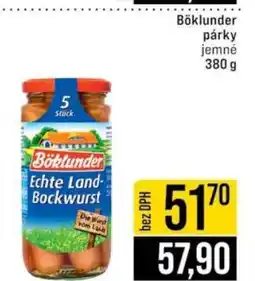 Jip Böklunder párky jemné nabídka