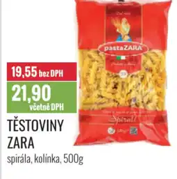 Ratio Těstoviny zara spirála, kolínka nabídka