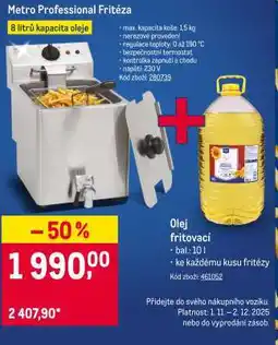 Makro Metro Professional Fritéza nabídka