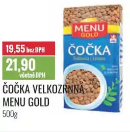 Ratio Čočka velkozrnna menu gold nabídka