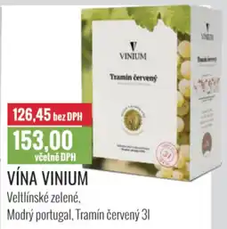 Ratio Vína vinium nabídka