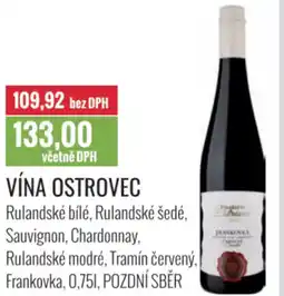 Ratio Vína ostrovec nabídka