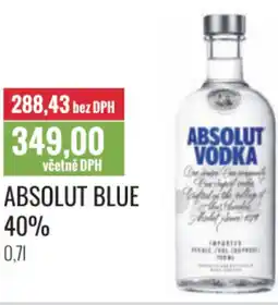 Ratio Absolut blue 40% nabídka