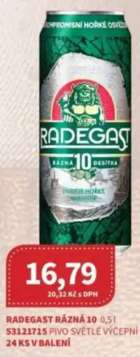 Kubík potraviny Radegast rázná 10 nabídka