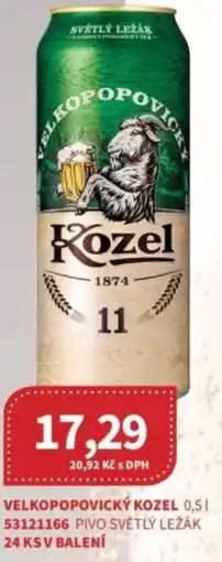 Kubík potraviny Velkopopovický kozel nabídka