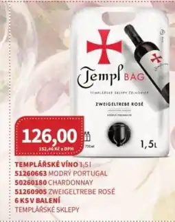 Kubík potraviny Templářské víno nabídka