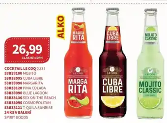 Kubík potraviny Cocktail le coq nabídka