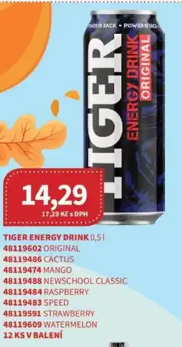 Kubík potraviny Tiger energy drink nabídka