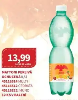 Kubík potraviny Mattoni perlivá ochucená nabídka