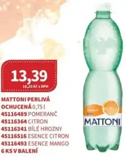 Kubík potraviny Mattoni perlivá ochucená nabídka