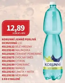 Kubík potraviny Korunní jemně perlivá ochucená nabídka