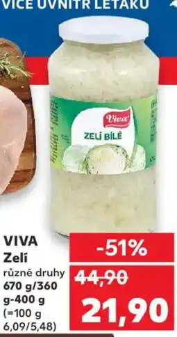 Kaufland VIVA Zeli nabídka