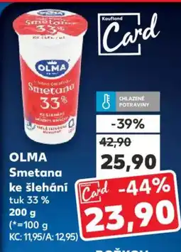 Kaufland OLMA Smetana ke šlehání nabídka