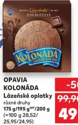 Kaufland OPAVIA Kolonáda Lázeňské oplatky nabídka