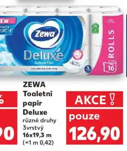 Kaufland ZEWA Toaletní papír Deluxe nabídka